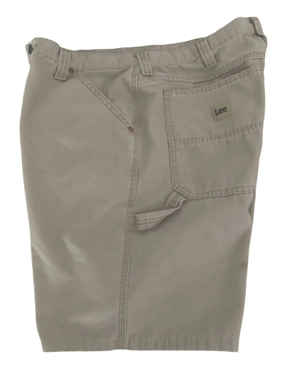Lee Cargo Shorts Khaki Mens 38 Beige Tan Tough Durable Outdoor Hiking Fishing
